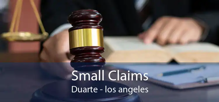 Small Claims Duarte - los angeles